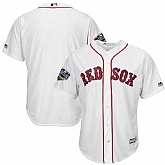 Red Sox Blank White 2018 World Series Cool Base Team Jersey Dzhi,baseball caps,new era cap wholesale,wholesale hats